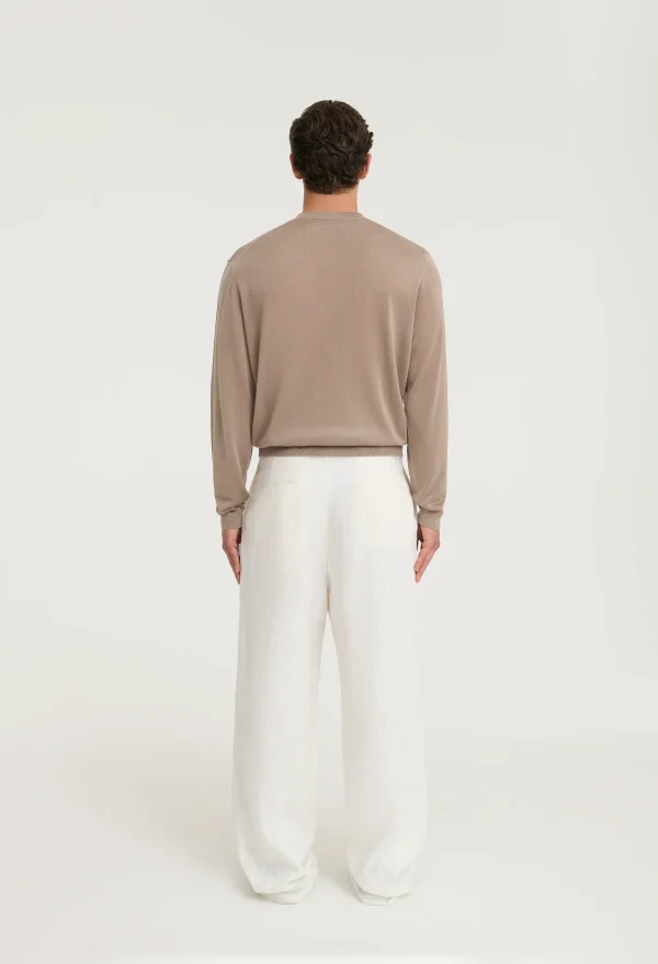 545 ULTRALIGHT SERAFINO SWEATER BEIGE SAND