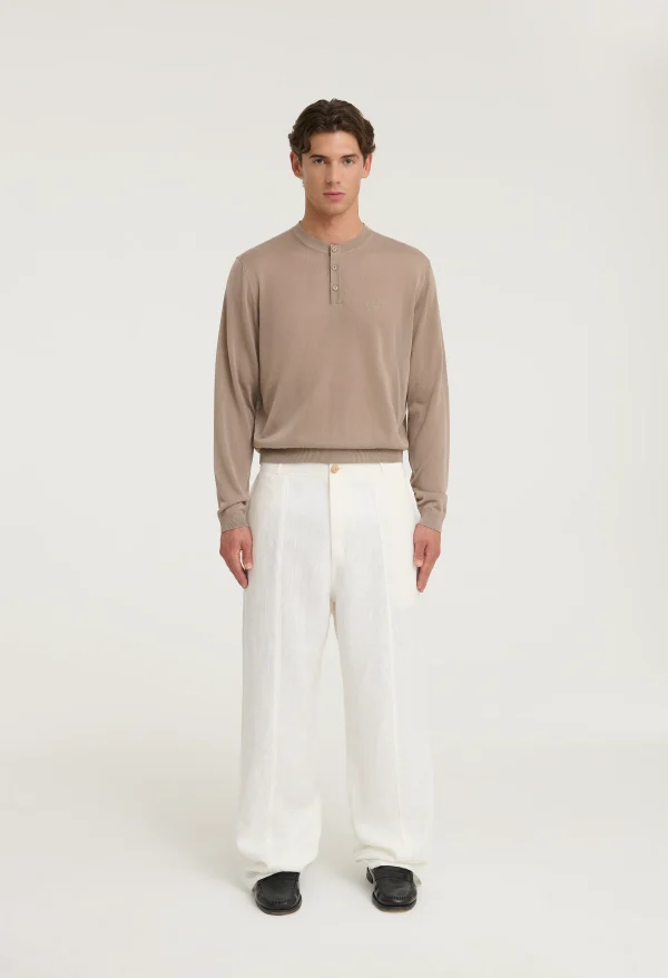 545 ULTRALIGHT SERAFINO SWEATER BEIGE SAND