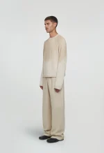 545 LINEN FADED SWEATER SAND BEIGE