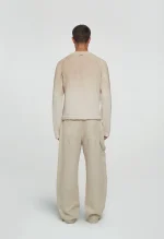 545 LINEN FADED SWEATER SAND BEIGE