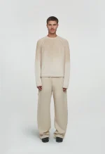 545 LINEN FADED SWEATER SAND BEIGE
