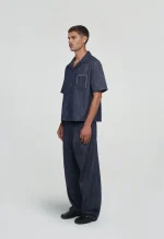 545 LIGHTWEIGHT RAW DENIM BOWLING SHIRT