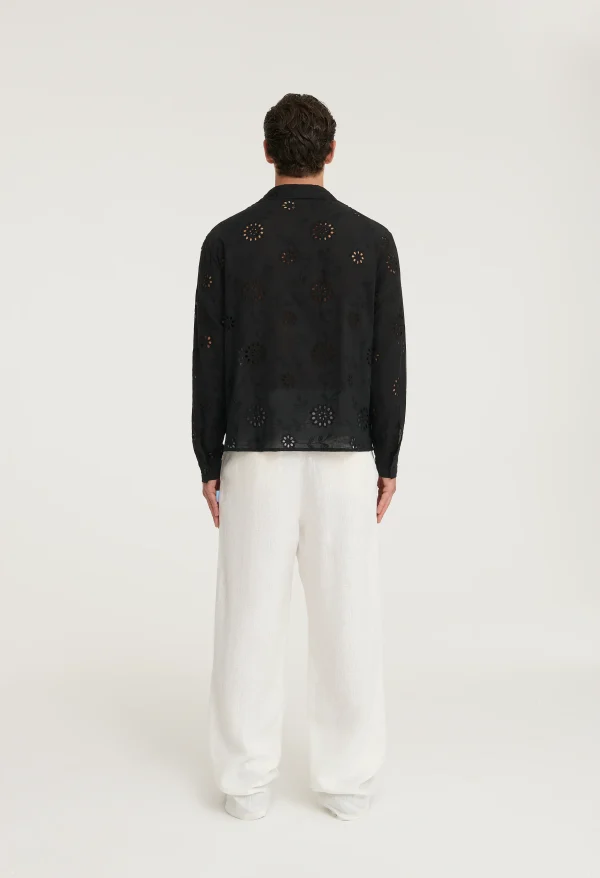 545 ICONIC SANGALLO SUMMER SHIRT ASH BLACK