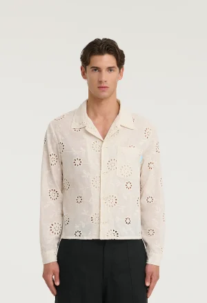545 ICONIC SANGALLO SUMMER SHIRT IVORY