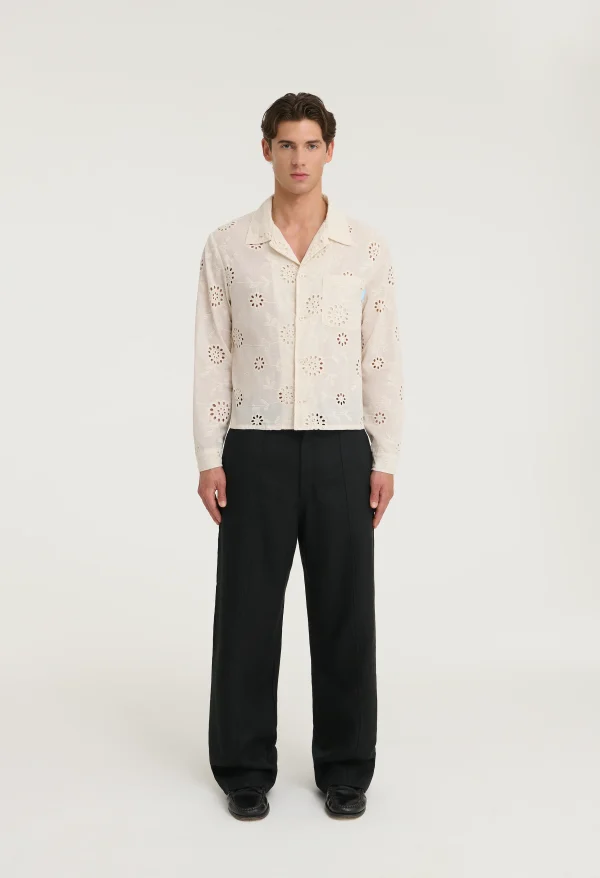 545 ICONIC SANGALLO SUMMER SHIRT IVORY