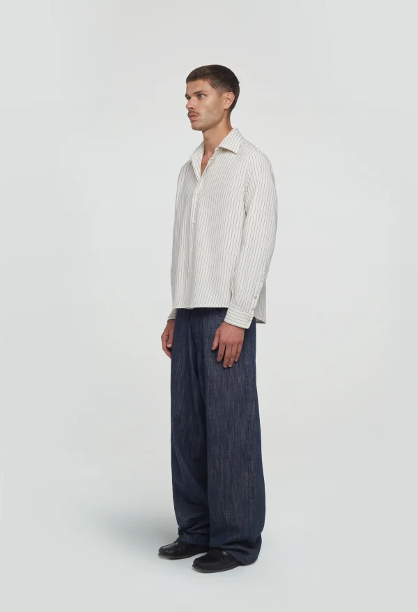 545 PINSTRIPE COTTON SHIRT 