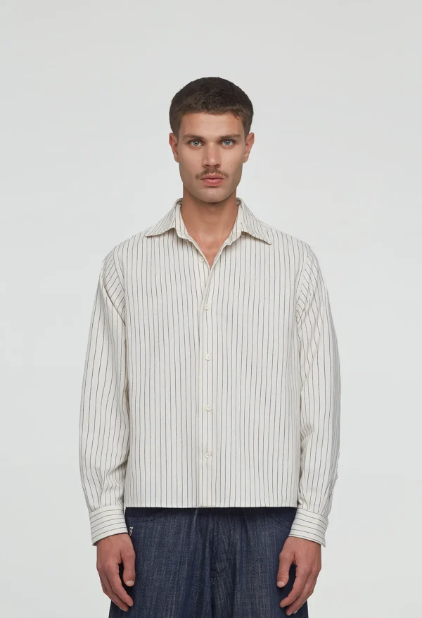 545 PINSTRIPE COTTON SHIRT 